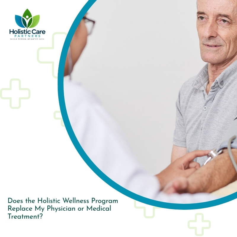 Does the Holistic Wellness Program Replace My Physician or Medical Treatment?
